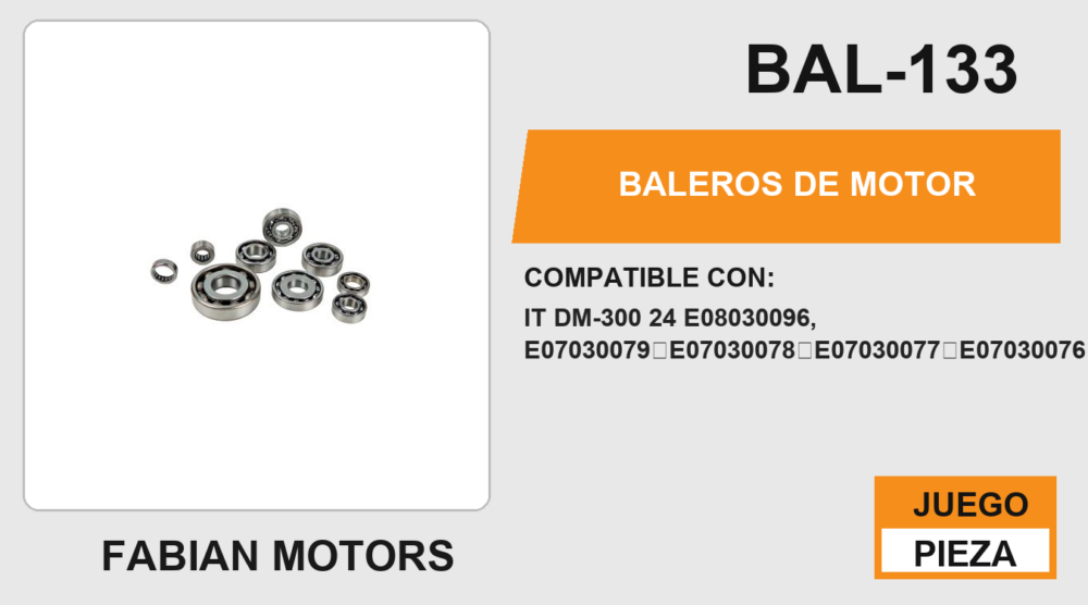 BALEROS DE MOTOR