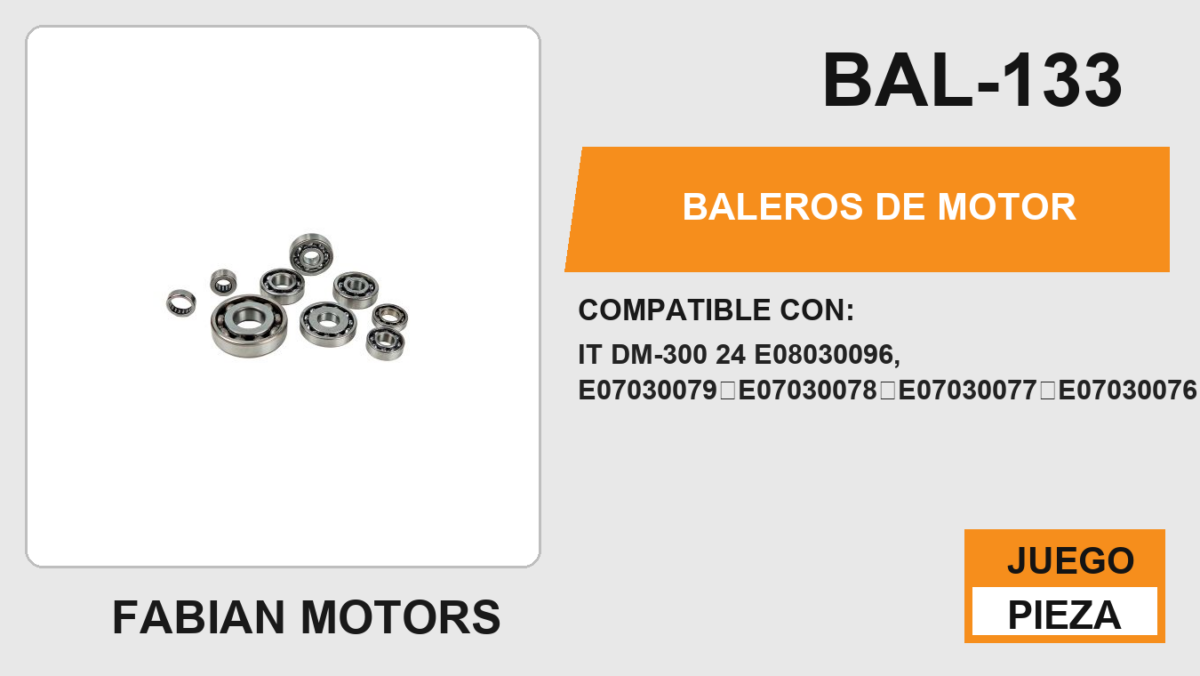 BALEROS DE MOTOR