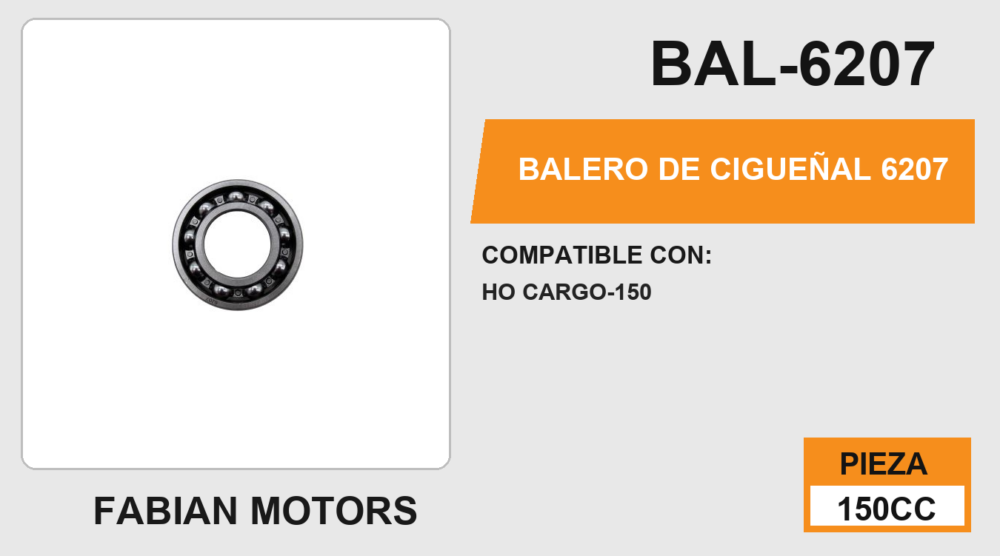 BALERO DE CIGÜEÑAL 6207