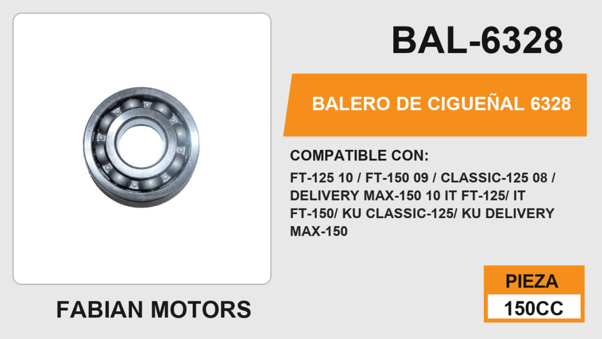 BALERO DE CIGÜEÑAL 6328