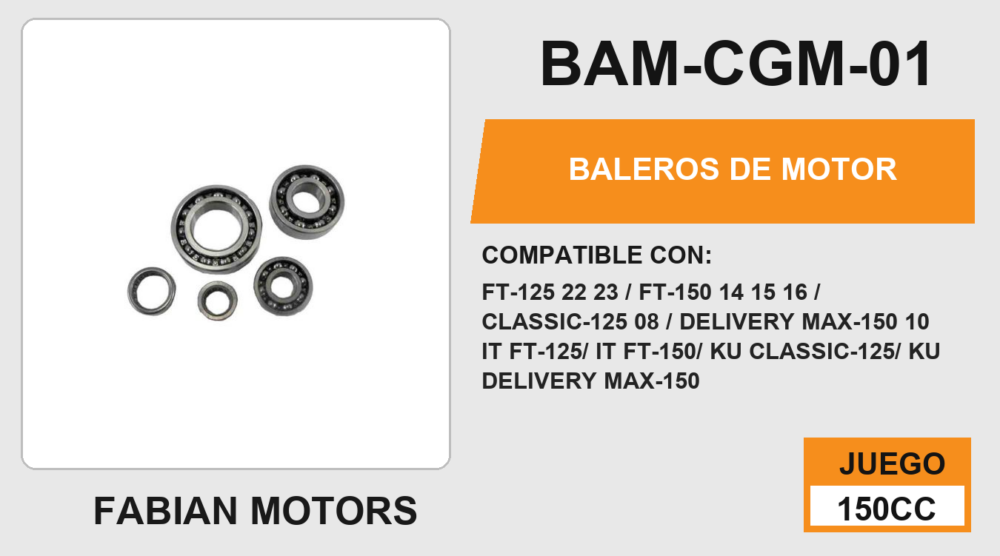 BALEROS DE MOTOR
