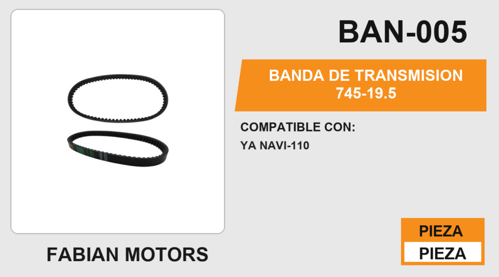 BANDA DE TRANSMISION 745-19.5
