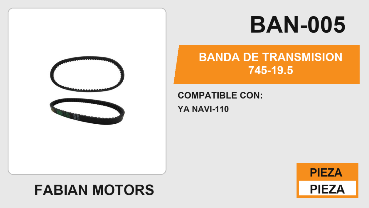 BANDA DE TRANSMISION 745-19.5