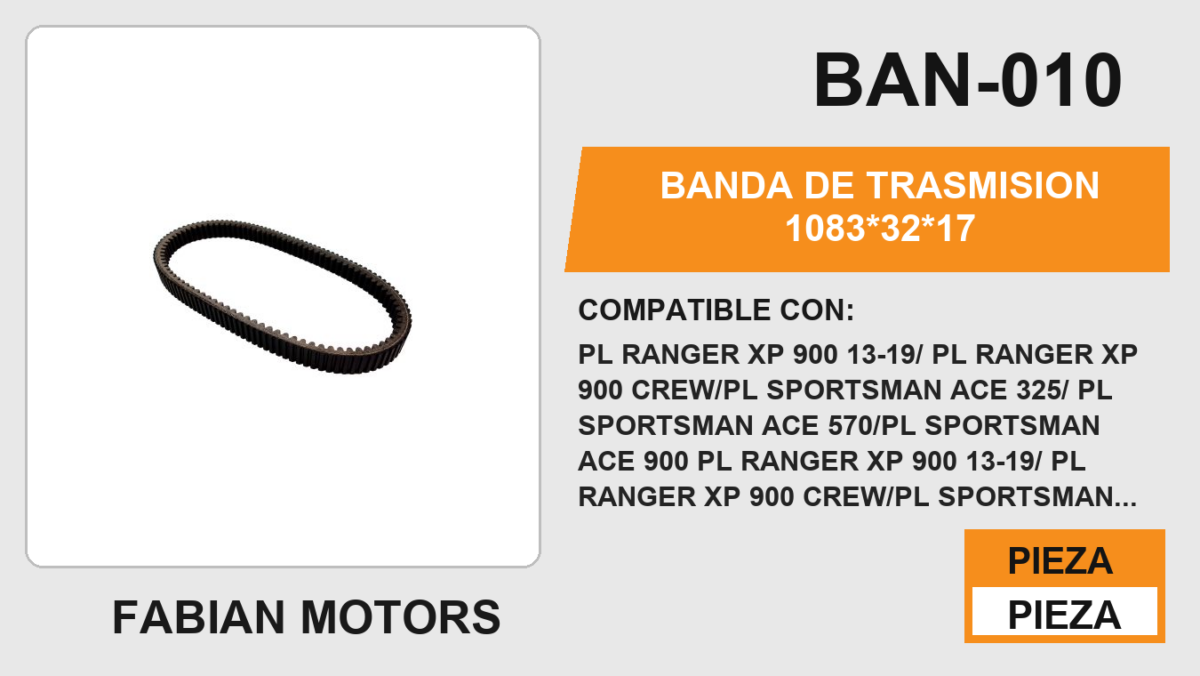 BANDA DE TRASMISION 1083*32*17