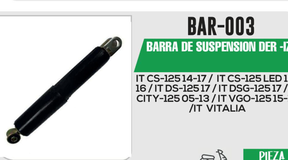 BARRAS DE SUSPENSION DER/IZQ GRIS