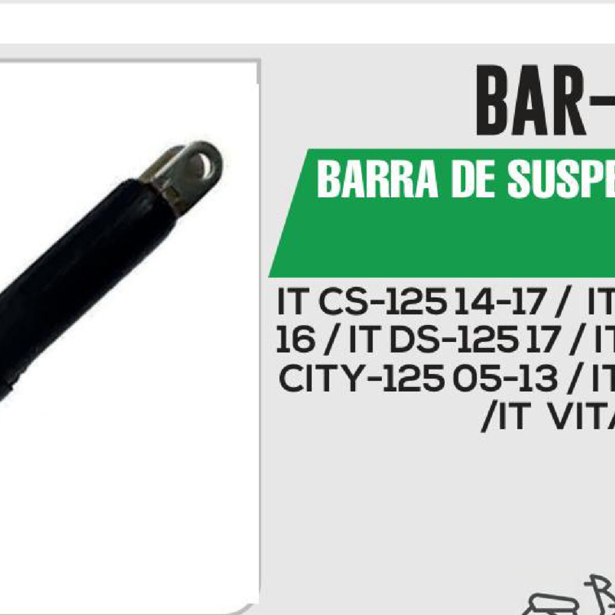 BARRAS DE SUSPENSION DER/IZQ GRIS