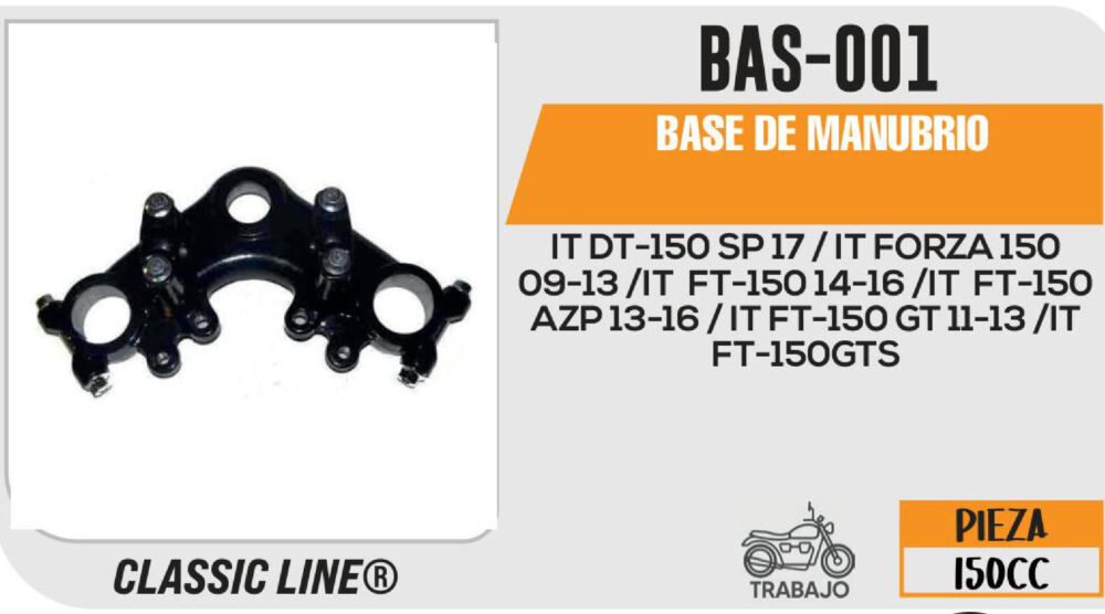 BASE DE MANUBRIO