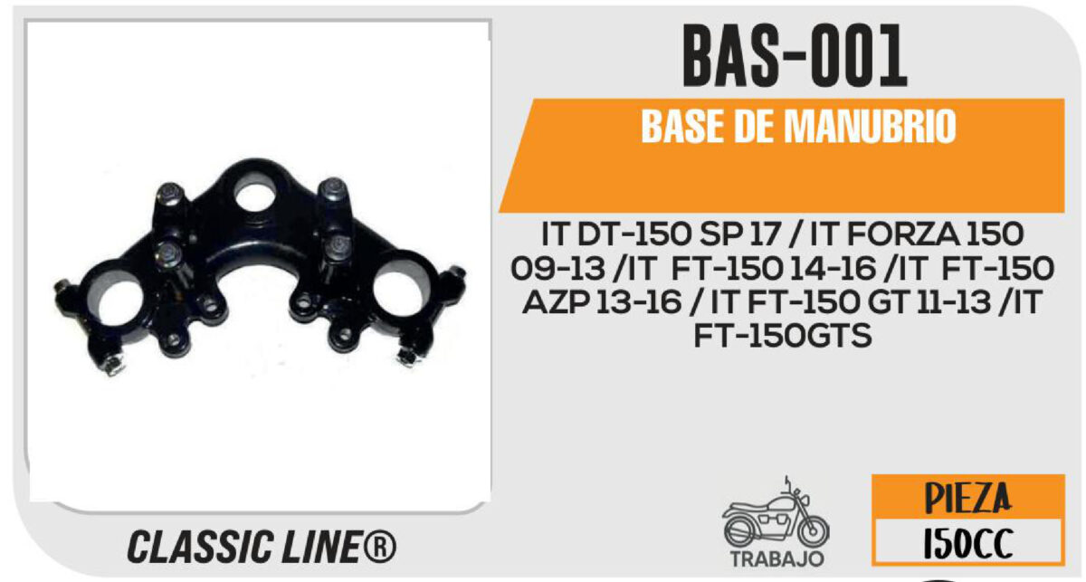 BASE DE MANUBRIO