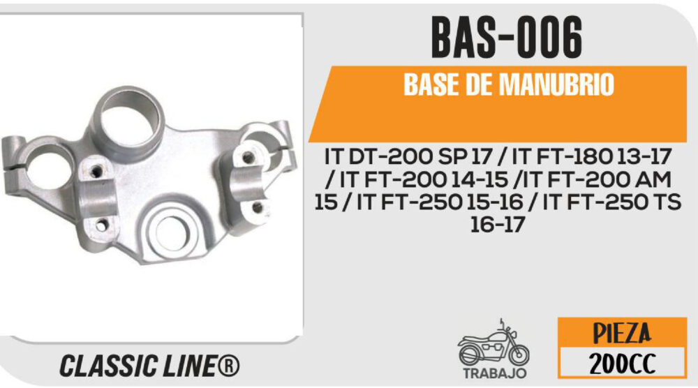 BASE DE MANUBRIO