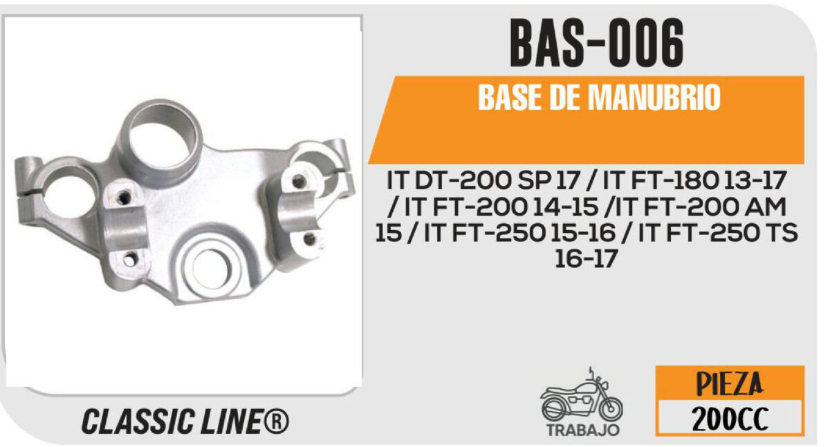 BASE DE MANUBRIO
