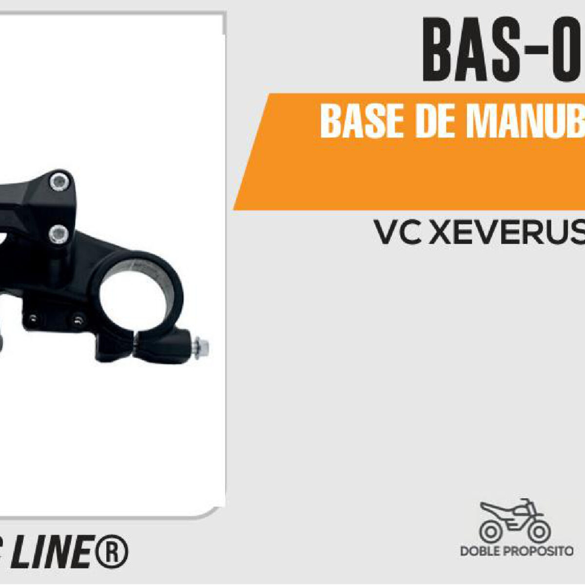 BASE DE MANUBRIO NEGRO