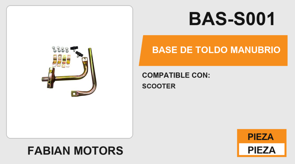 BASE DE TOLDO MANUBRIO