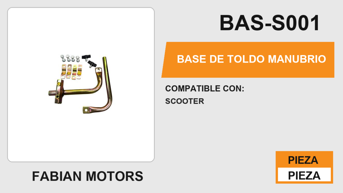 BASE DE TOLDO MANUBRIO