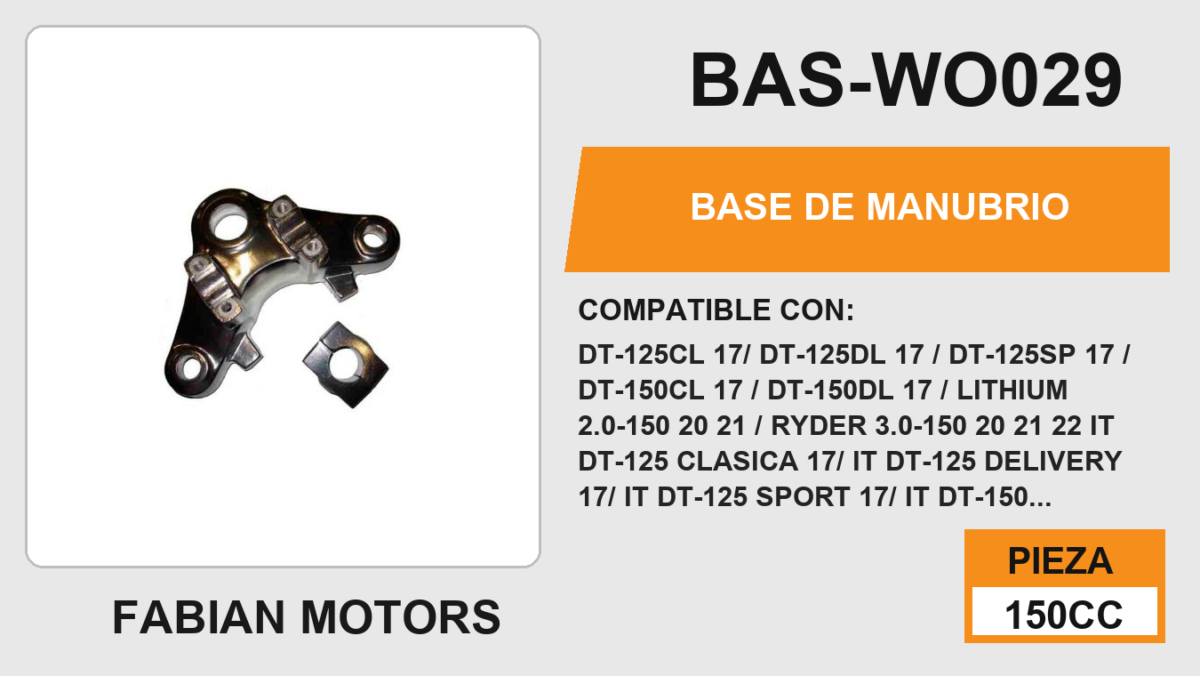 BASE DE MANUBRIO