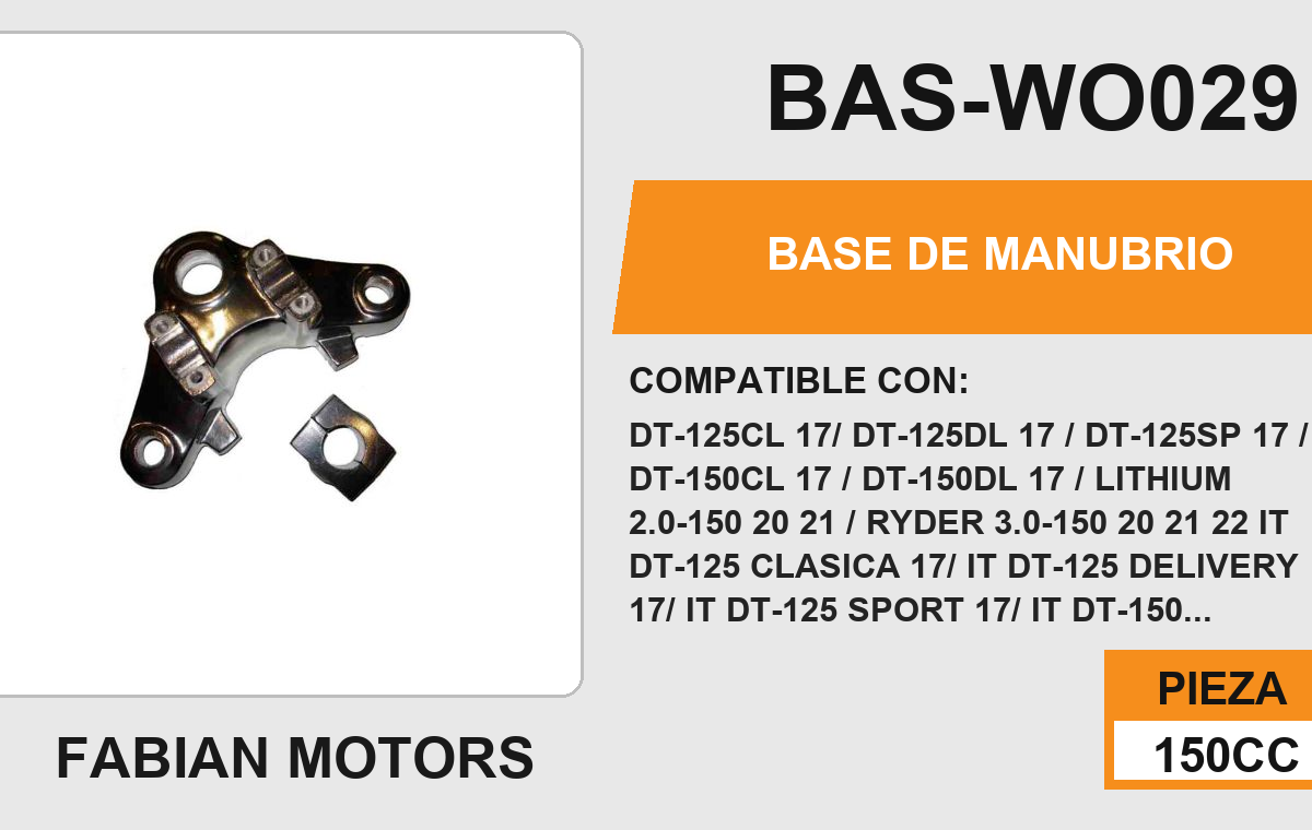 BASE DE MANUBRIO
