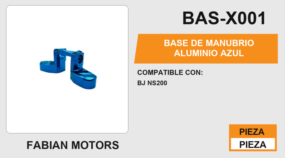 BASE DE ALUMINIO  AZUL