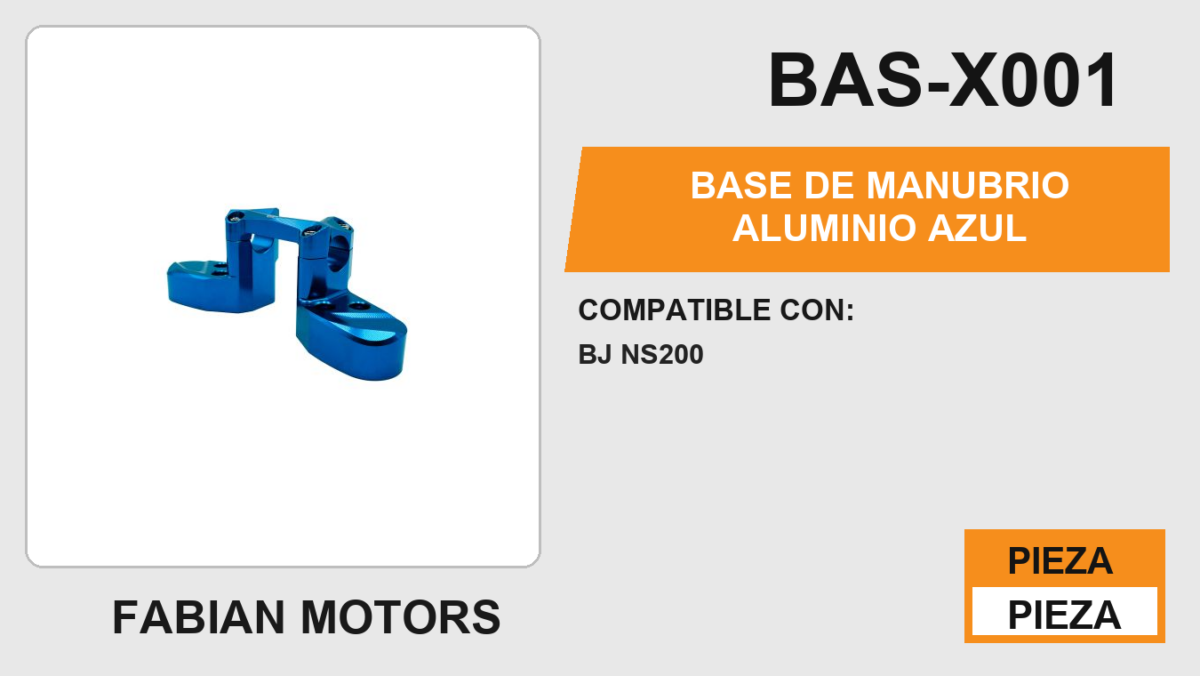 BASE DE ALUMINIO  AZUL