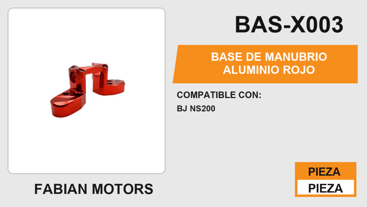 BASE DE ALUMINIO  ROJO