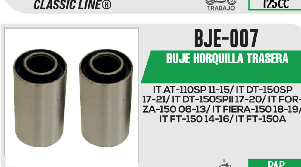 BUJE HORQUILLA TRASERA