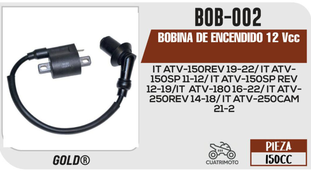 BOBINA DE ENCENDIDO 12Vcc