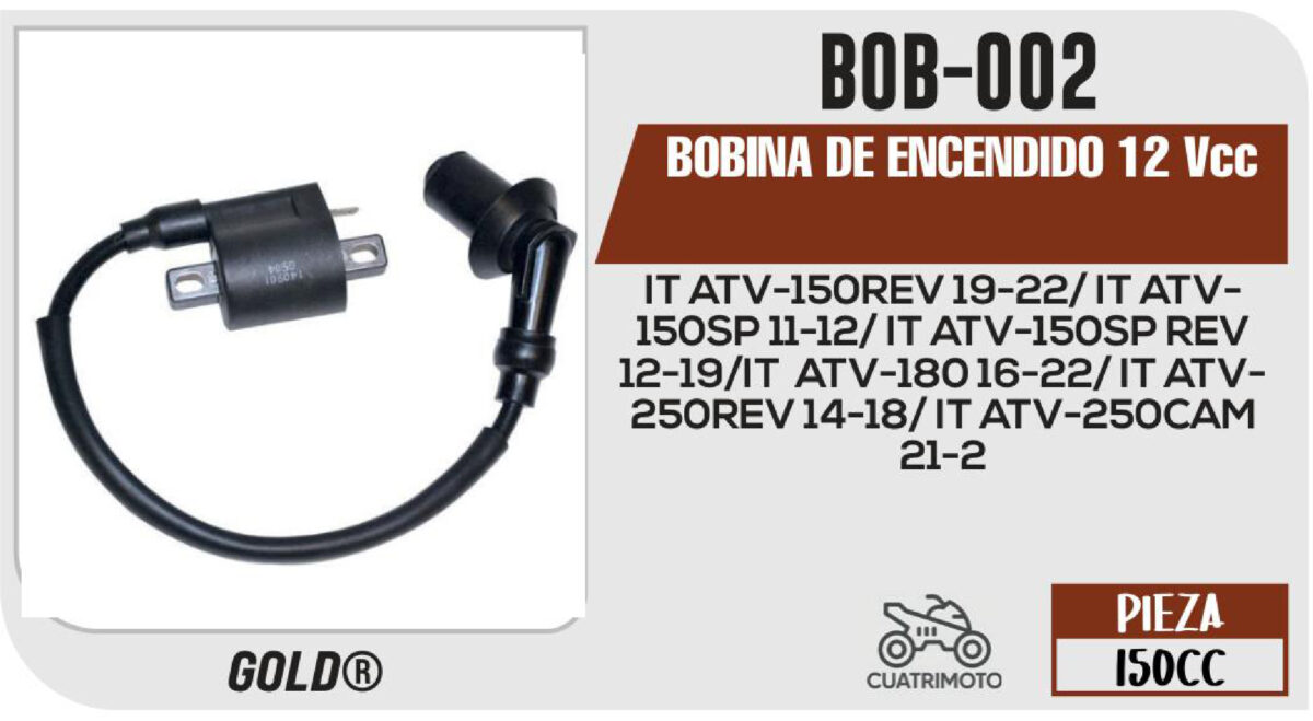 BOBINA DE ENCENDIDO 12Vcc