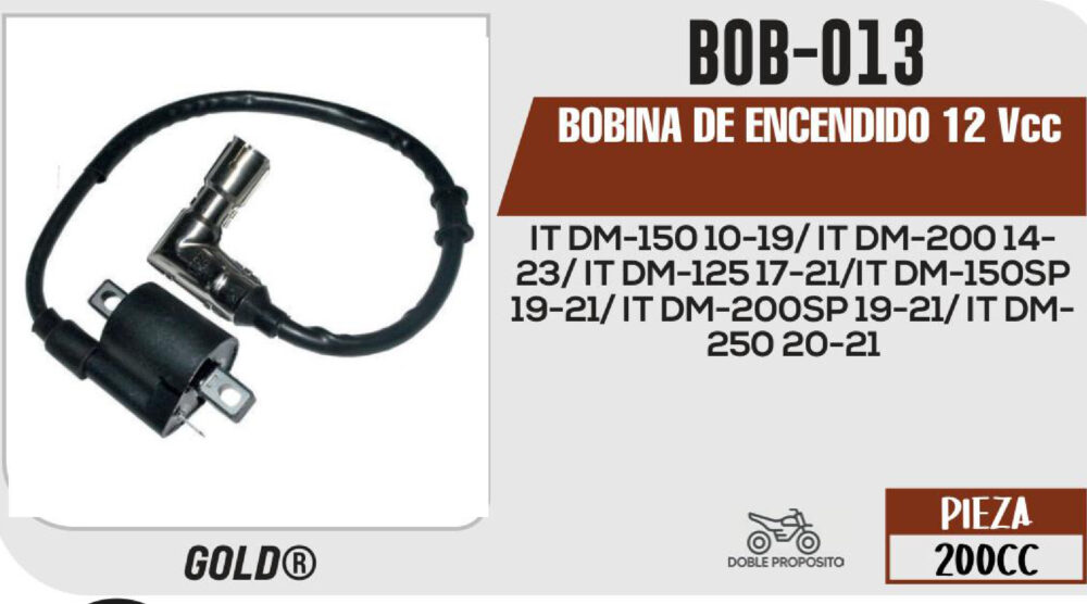 BOBINA DE ENCENDIDO 12Vcc