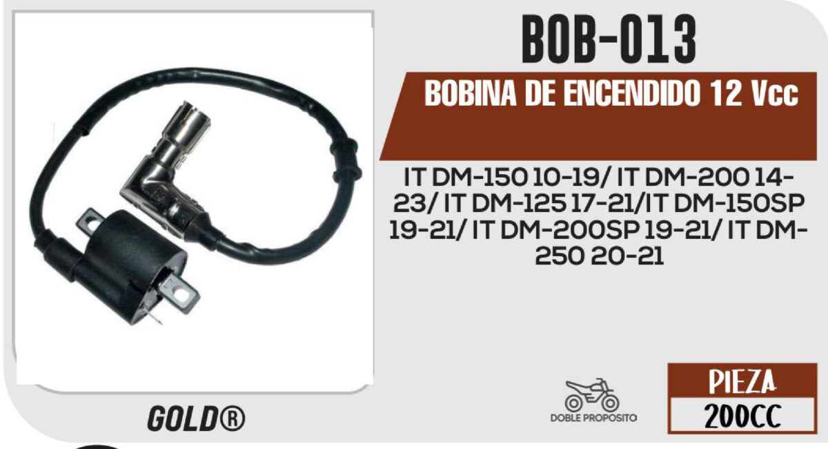 BOBINA DE ENCENDIDO 12Vcc