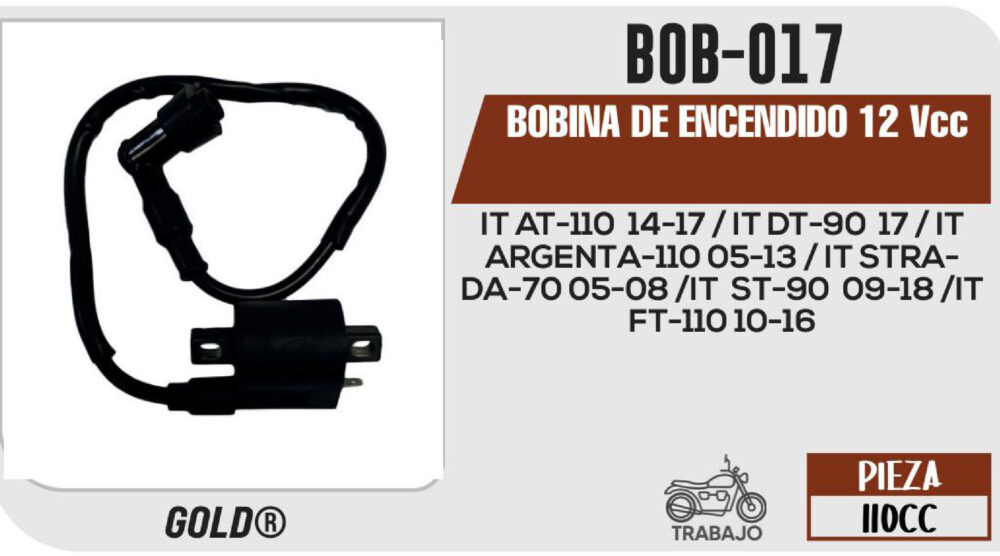 BOBINA DE ENCENDIDO 12Vcc