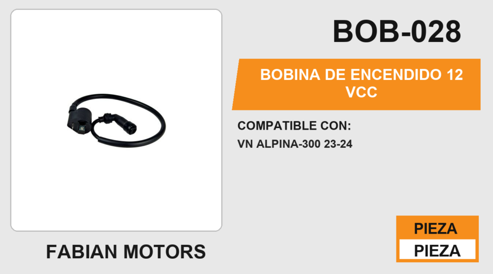 BOBINA DE ENCENDIDO 12Vcc