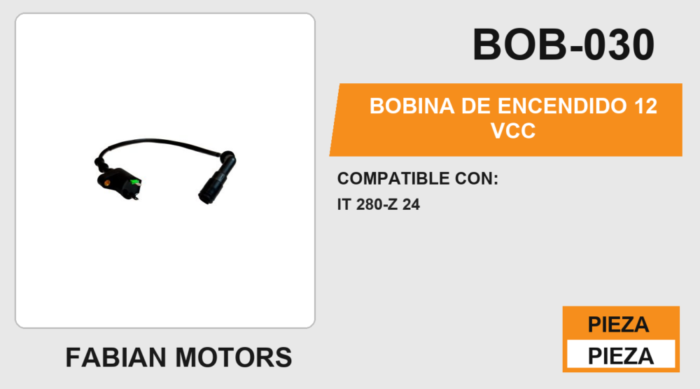 BOBINA DE ENCENDIDO 12Vcc