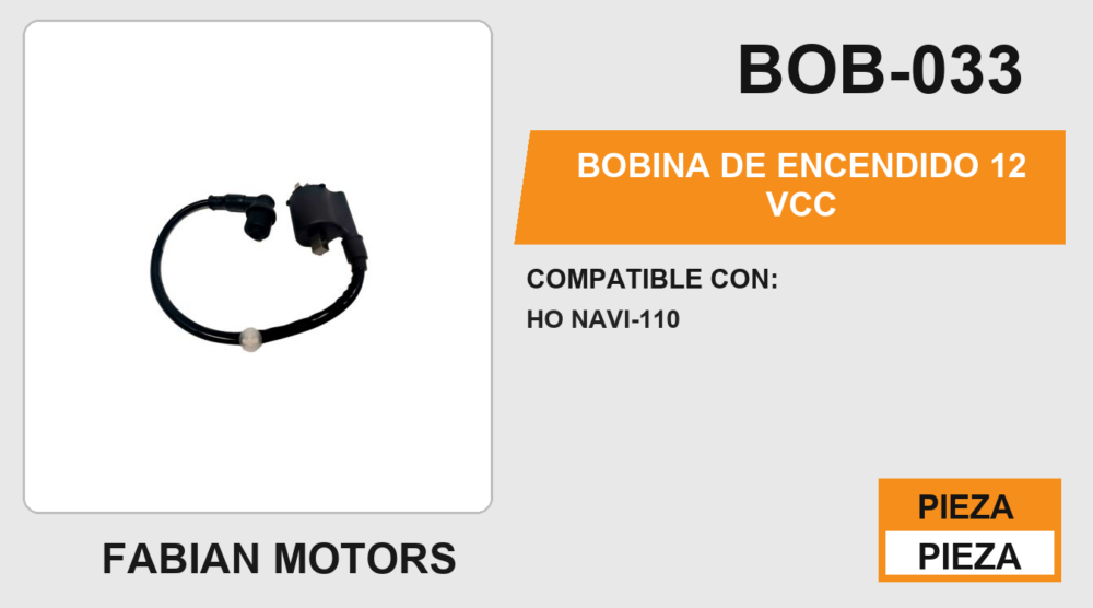 BOBINA DE ENCENDIDO 12Vcc
