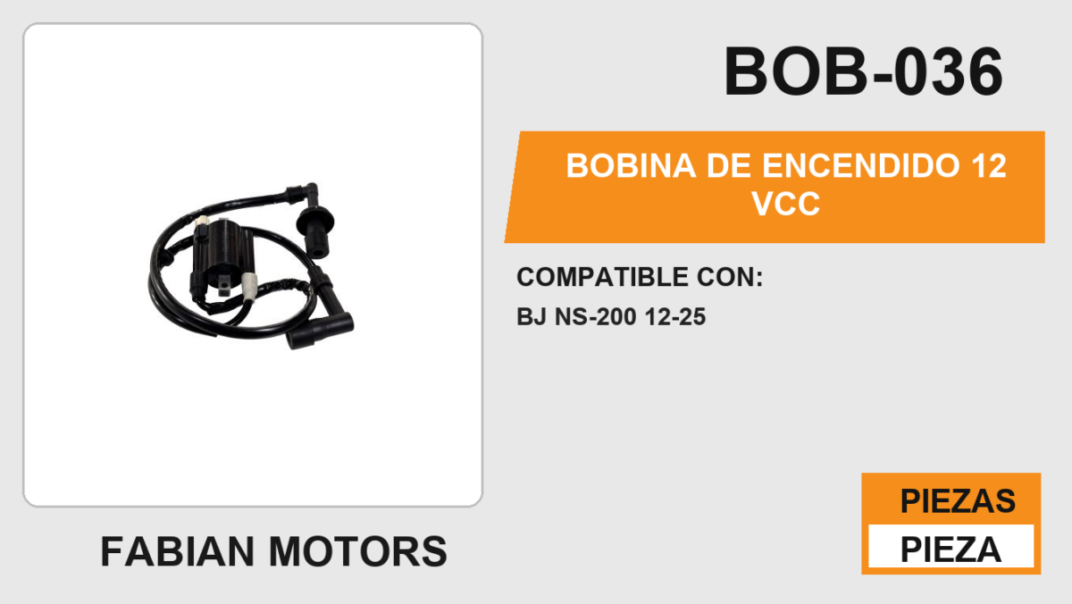BOBINA DE ENCENDIDO 12 Vcc
