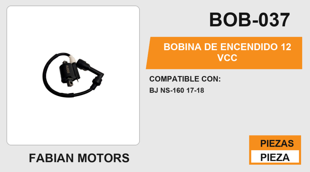 BOBINA DE ENCENDIDO 12 Vcc