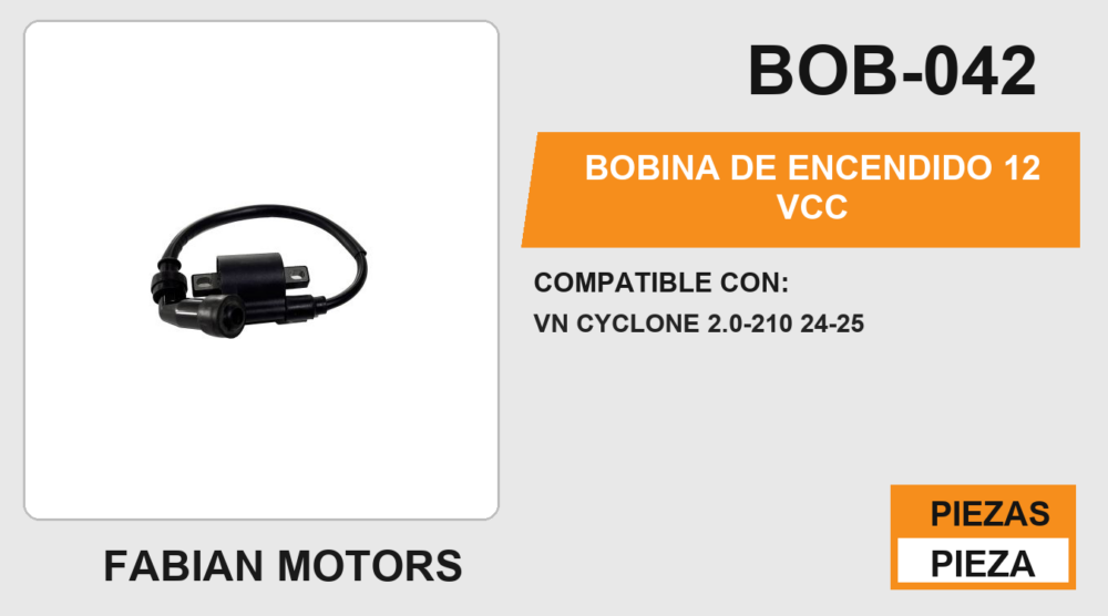 BOBINA DE ENCENDIDO 12 Vcc