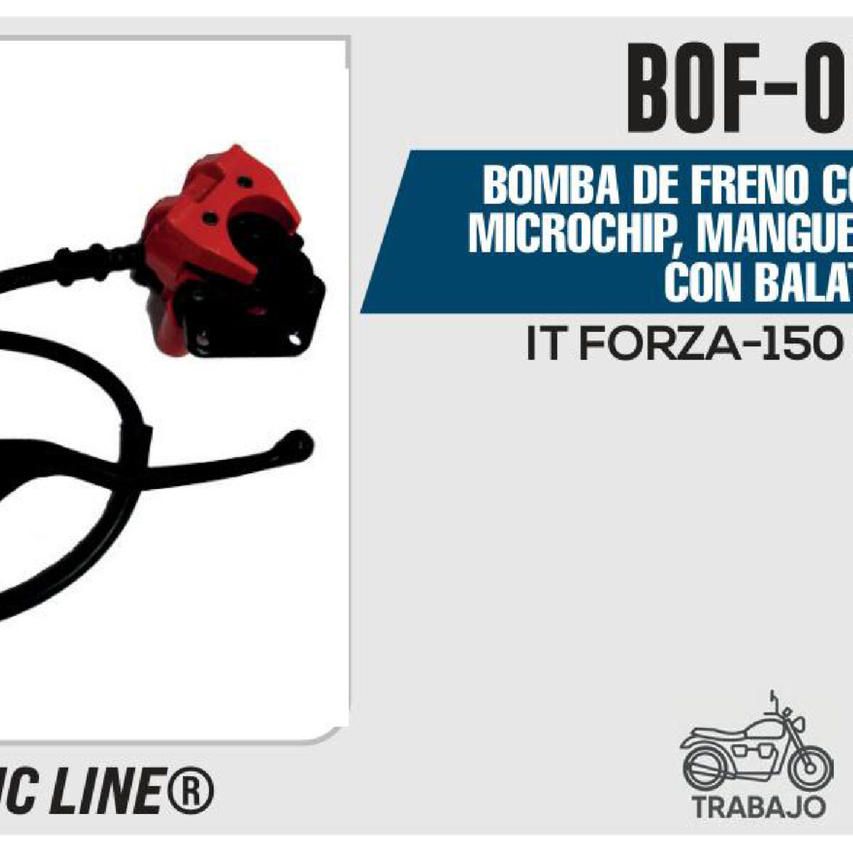 BOMBA DE FRENO COMPLETA ROJO