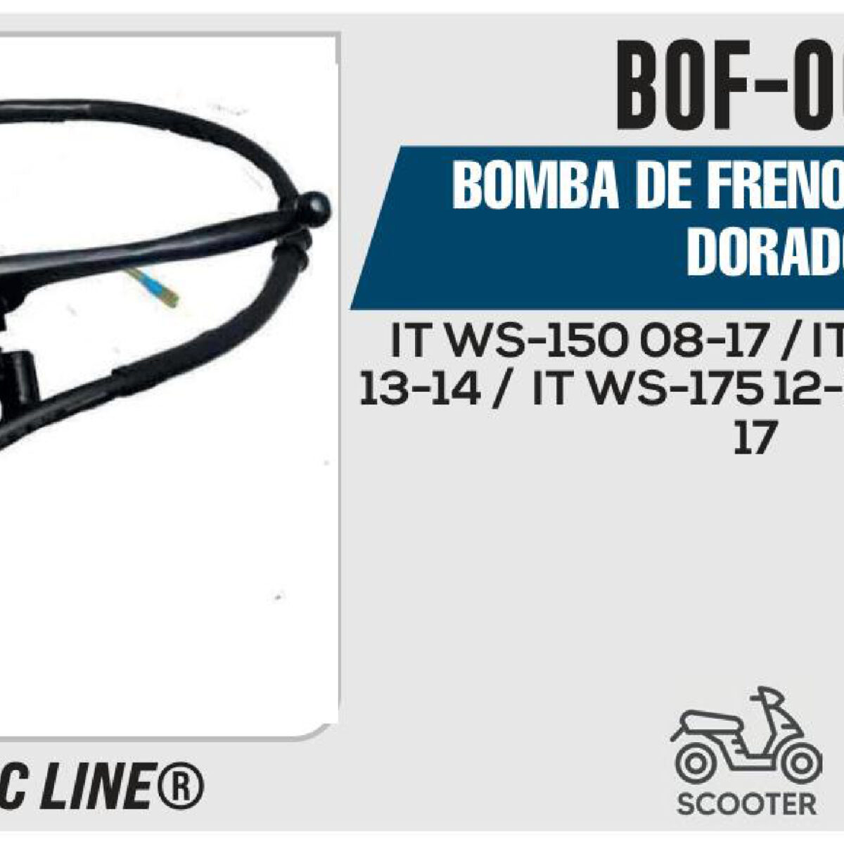 BOMBA DE FRENO COMPLETA DORADO