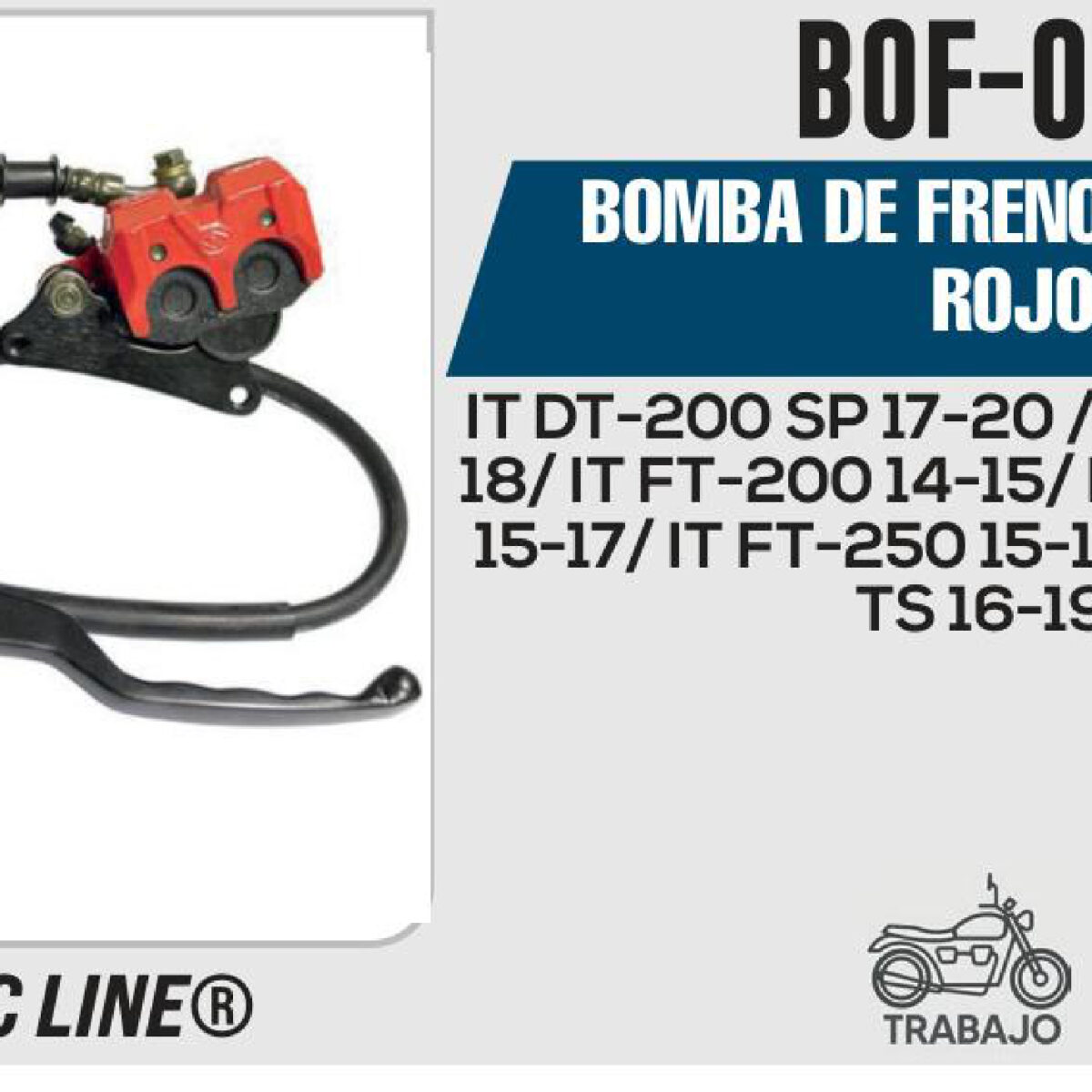BOMBA DE FRENO COMPLETA ROJO