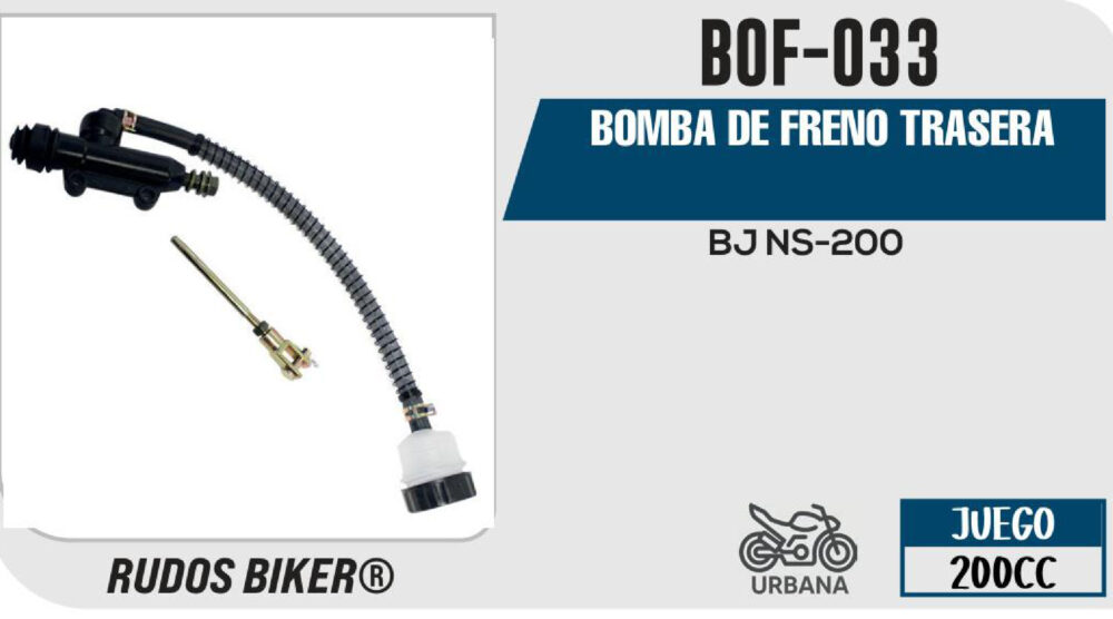 BOMBA DE FRENO TRASERA