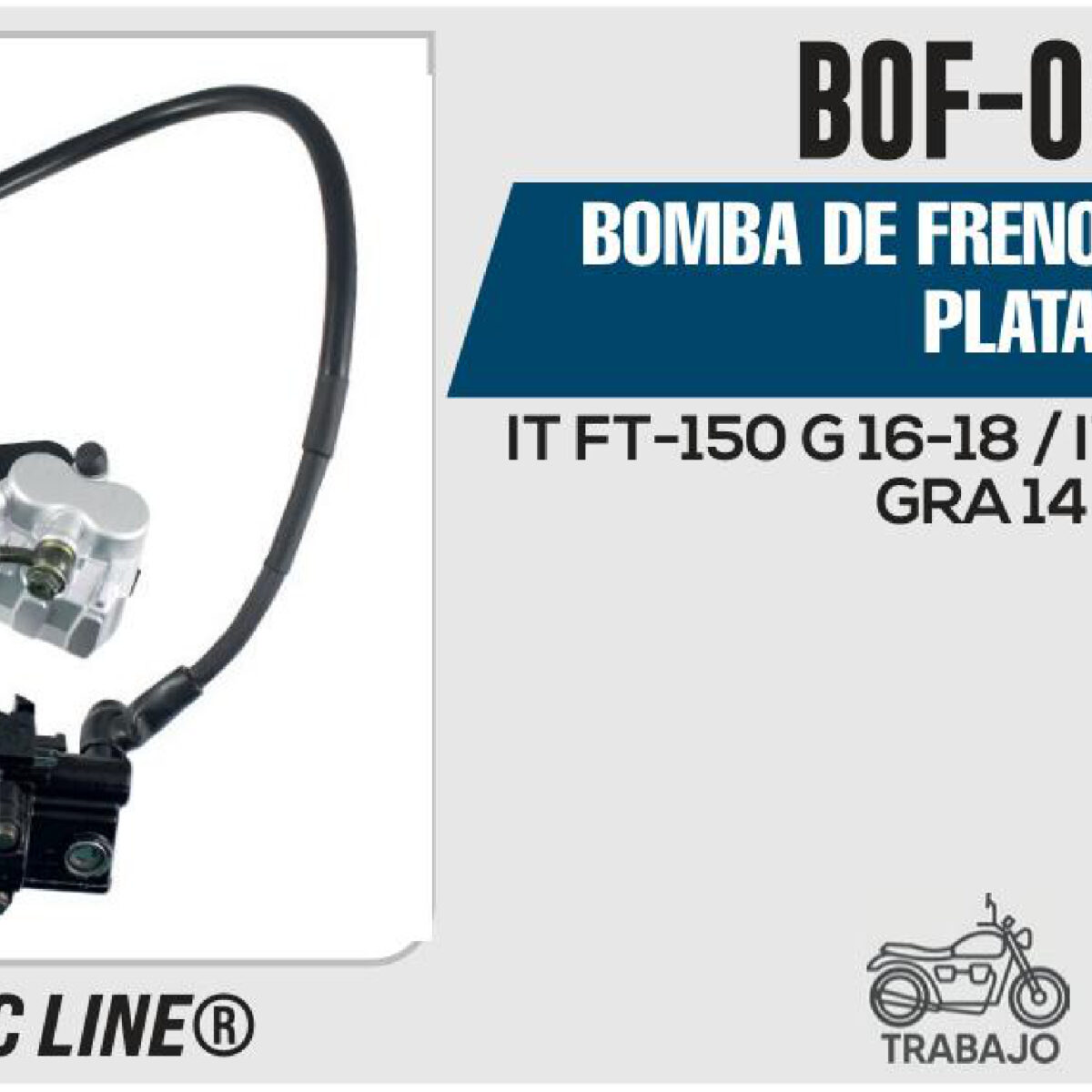 BOMBA DE FRENO COMPLETA PLATA