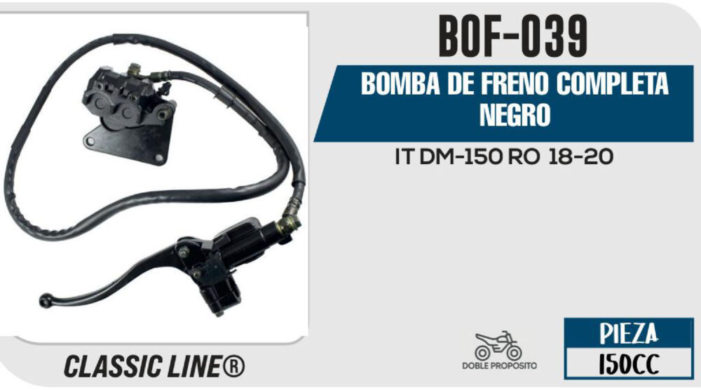 BOMBA DE FRENO COMPLETA NEGRO