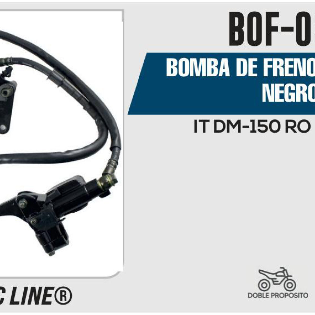 BOMBA DE FRENO COMPLETA NEGRO