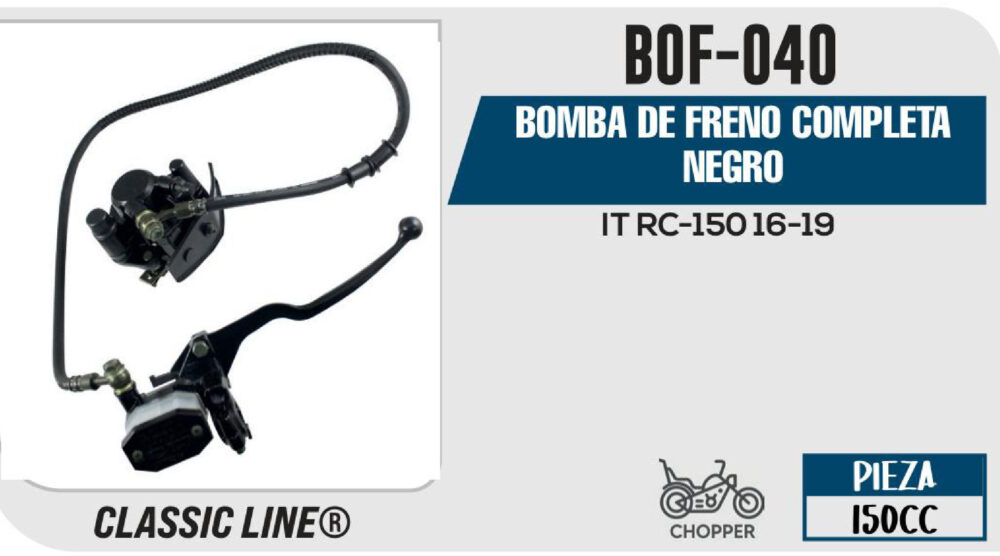 BOMBA DE FRENO COMPLETA NEGRO