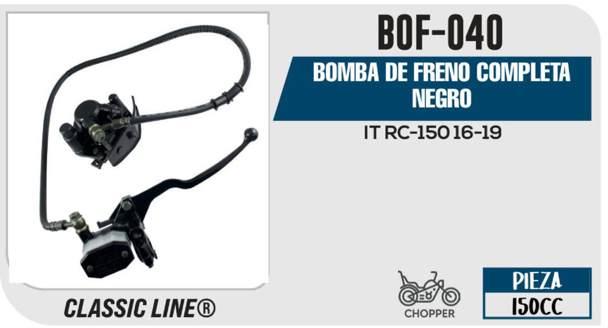 BOMBA DE FRENO COMPLETA NEGRO