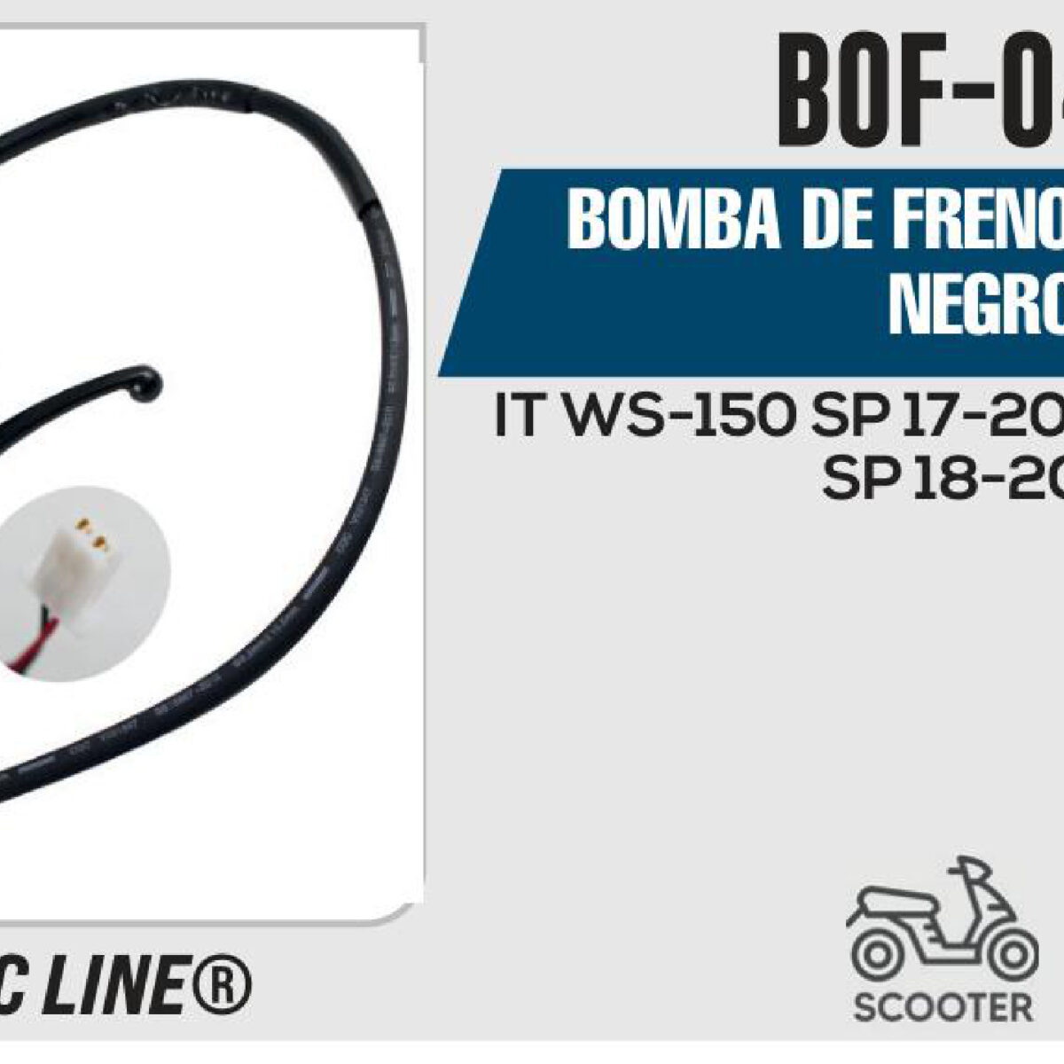 BOMBA DE FRENO COMPLETA NEGRO