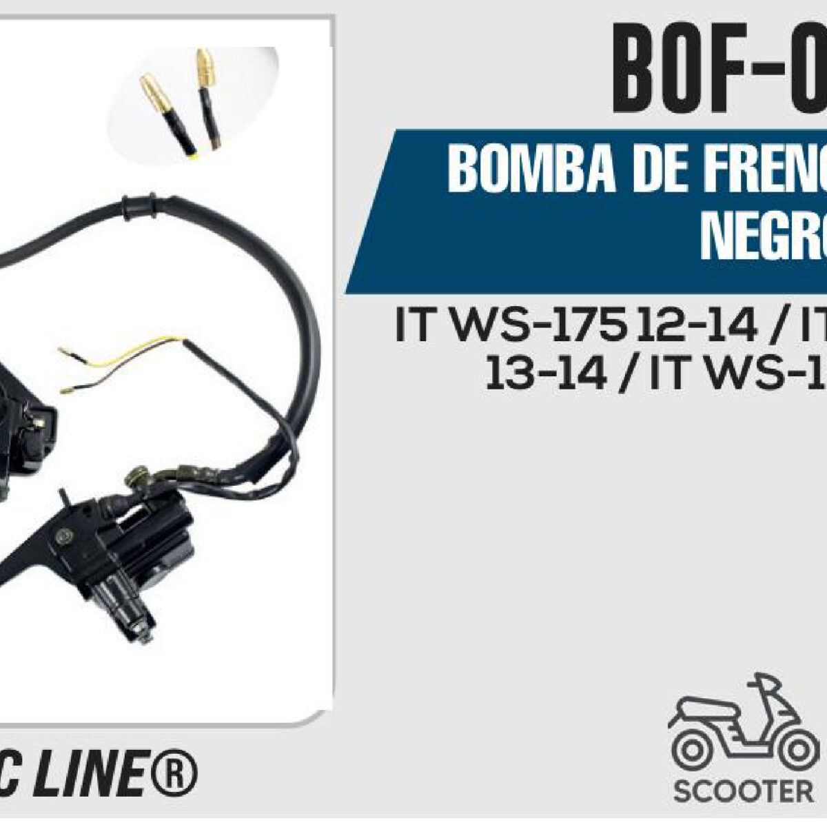 BOMBA DE FRENO COMPLETA NEGRO