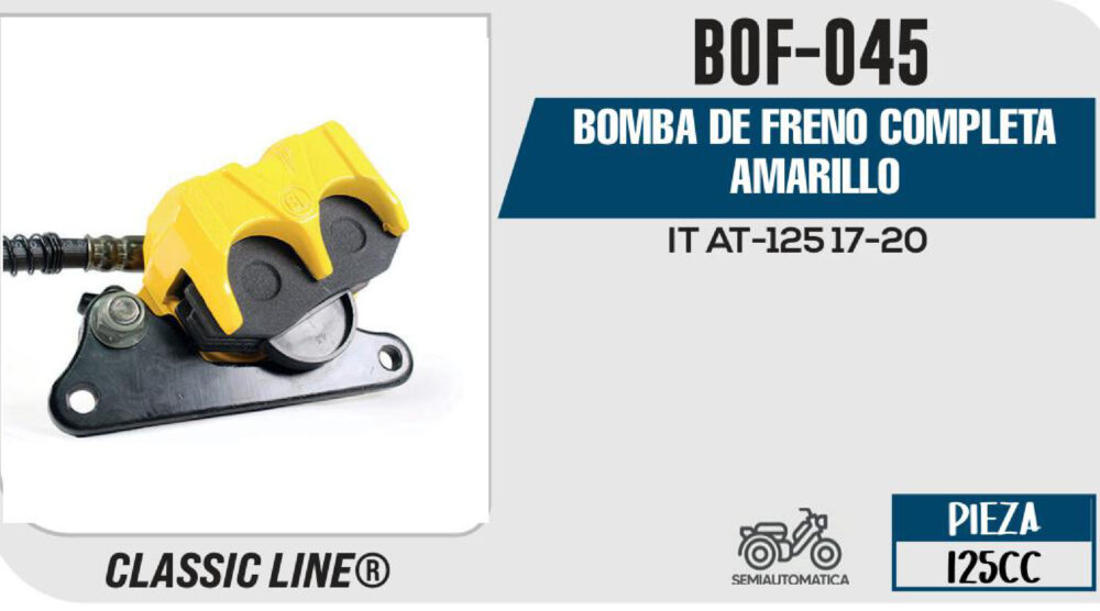 BOMBA DE FRENO COMPLETA AMARILLO