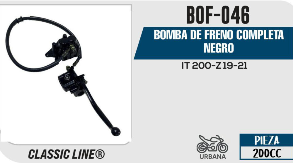 BOMBA DE FRENO COMPLETA NEGRO