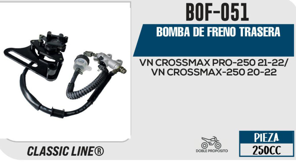 BOMBA DE FRENO TRASERA