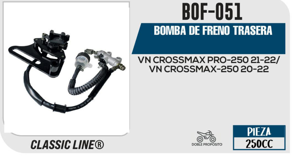 BOMBA DE FRENO TRASERA