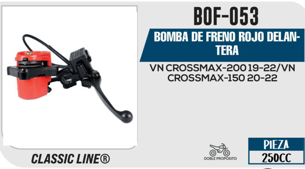 BOMBA DE FRENO ROJODELANTERA